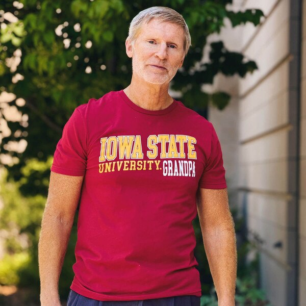 College House 2026 Iowa State Grandpa Cardinal Short Sleeve T-Shirt